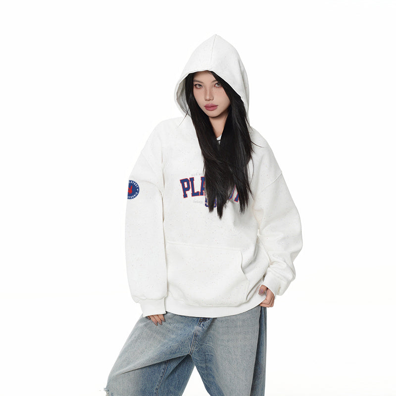 Playboy bosilgan harflar moda bo'sh hoodie erkaklar va ayollar modellari