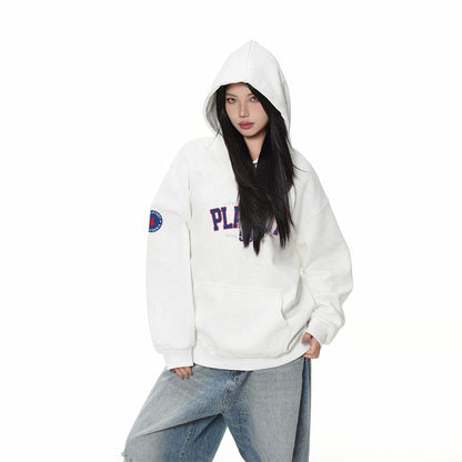 Playboy bosilgan harflar moda bo'sh hoodie erkaklar va ayollar modellari