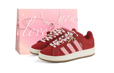 Кроссовки на заказ】adidas originals campus 00s romantic rose confession season gift box сотни трендов антискользящие износостойкие бордшорты с низким верхом мужчины и женщины с одинаковыми моделями красные и розовые - Boxette Shop