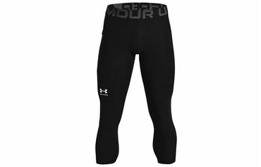 Under armour heatgear training skinny дышащий mid rise 7 брюки фитнес внутренние спортивные брюки мужские черный