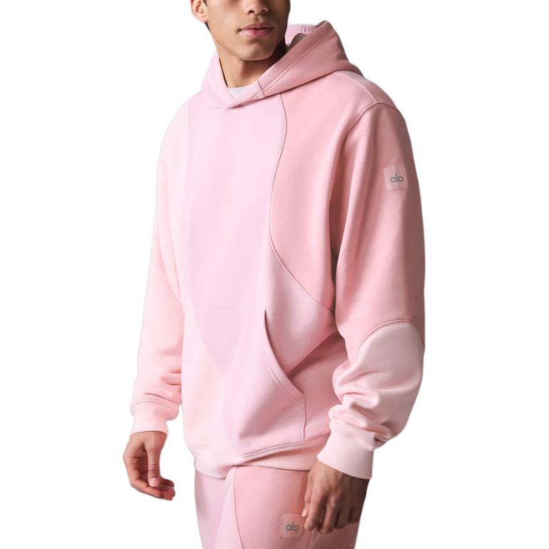 Erkaklar va ayollar uchun Alo yoga accolade rangli kaputli tasodifiy uzun yengli kozok