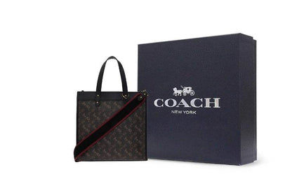 Сумка женская Coach Field 30 Horse-drawn Carriage Print - Boxette Shop