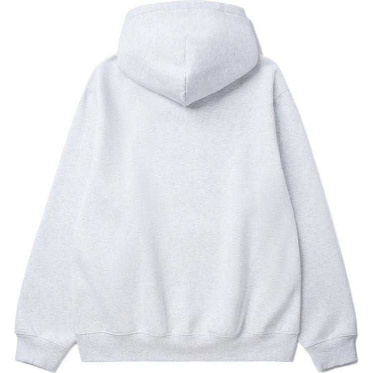 Carhartt wip klassik pullover logotipi erta kuz harfli kashtado'zlik logotipi katta cho'ntak bo'shashgan qalpoqli uzun yengli erkaklar sviteri