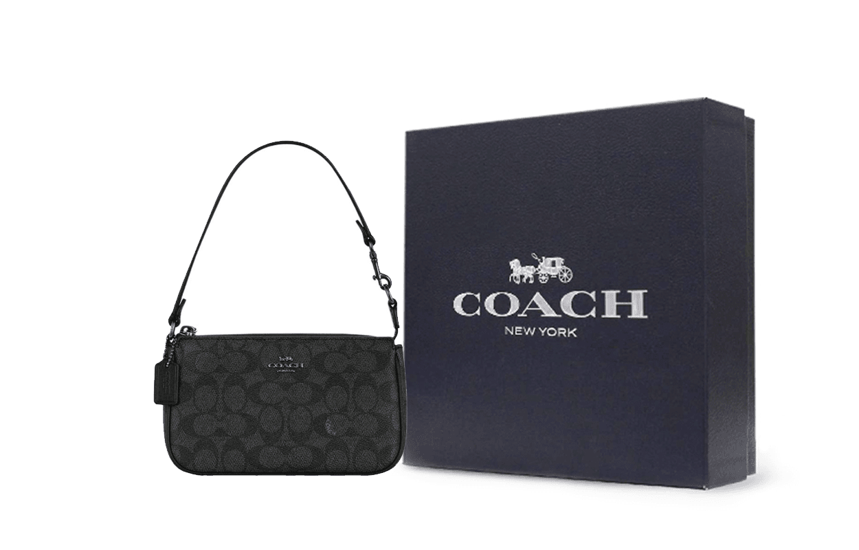 Сумка женская Coach Nolita 19 Brand Logo Print - Boxette Shop