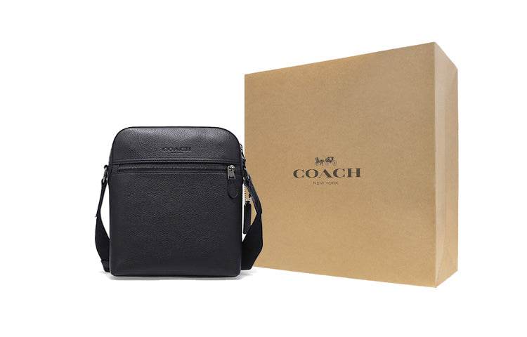 Сумка мужская Coach Houston 22 Pebbled Leather Flight - Boxette Shop