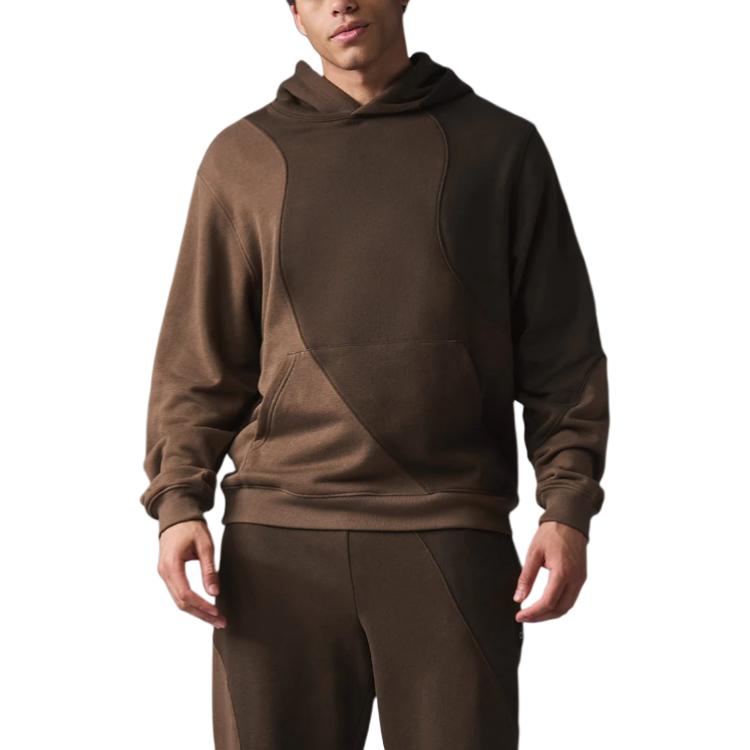 Erkaklar va ayollar uchun Alo yoga accolade rangli kaputli tasodifiy uzun yengli kozok