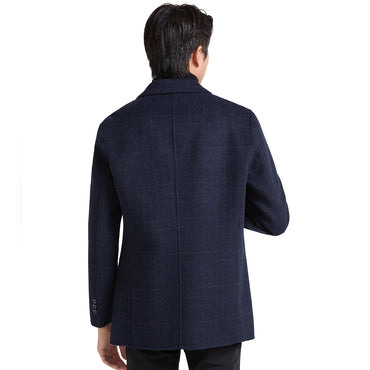 Kaiser kaiser koreys oddiy jun qo'lda to'qilgan, parvarish qilish oson plashli dog'ga chidamli ko'p qirrali kundalik palto erkaklar modellari