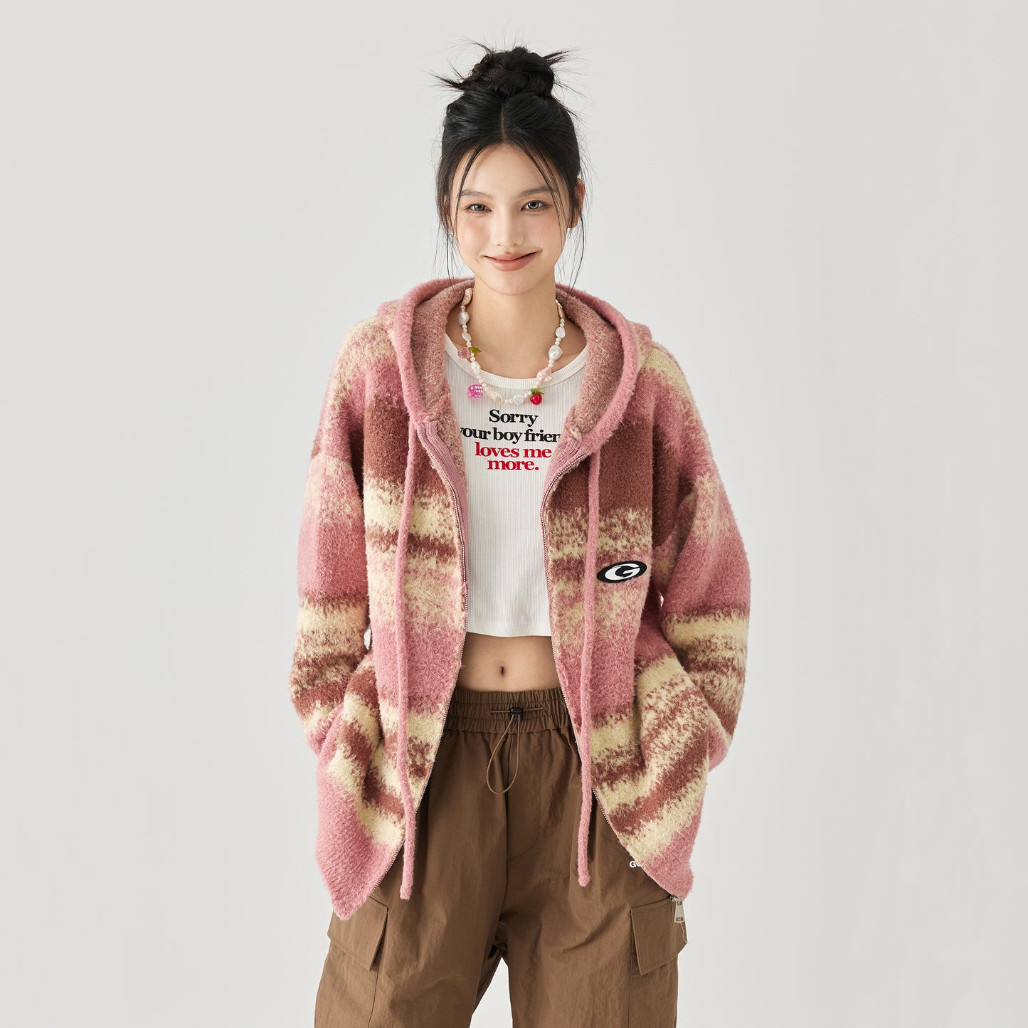 Кардиган женский Golfcross Retro Gradient Knit