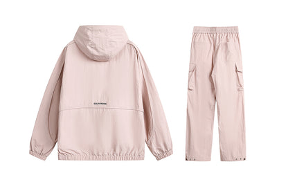 Golfcross asosiy modellari harflar logotipi bosma bir rangli plili ko'p cho'ntakli ish kiyimi tog 'tizimi ochiq havoda dam olish uchun sport kostyumi erkaklar va ayollar modellari