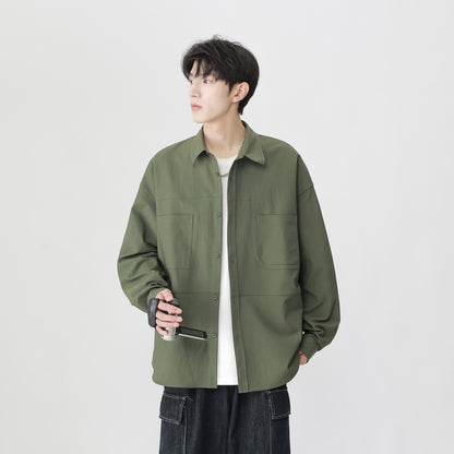 Igoi modasi ochiq ko'cha modasi bo'sh shaharbo'yi tekis rangli yuz lapelli ko'krak qafasi ikki cho'ntakli nafas oladigan ko'ylak ko'ylagi yuqori ko'chada yo'lovchi terisi qulay tasodifiy tasodifiy biznes uzun yengli ko'ylak erkaklar va ayollar bir xil