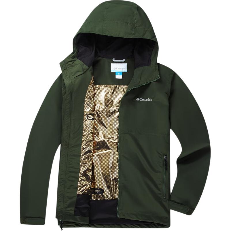 Columbia columbia casual outdoor omni-gold dot thermal reflective technology hooded warm zip sports travel hiking long sleeve jacket men's