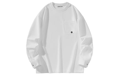 Paddy Julia Amerika tide brendi harflari bir xil rangdagi brend logotipi bo'sh tasodifiy uzun yengli kozok bir xil paragraf bilan erkaklar va ayollar