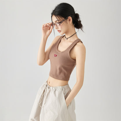 Golfkrossning asosiy modellari kashtado'zlikni yaxshi ko'radi tashqi kiyim yengsiz kamzulga kalta shirin salqin uslubdagi achchiq qizning pastki ichki qismi yuqori yelek ayollar