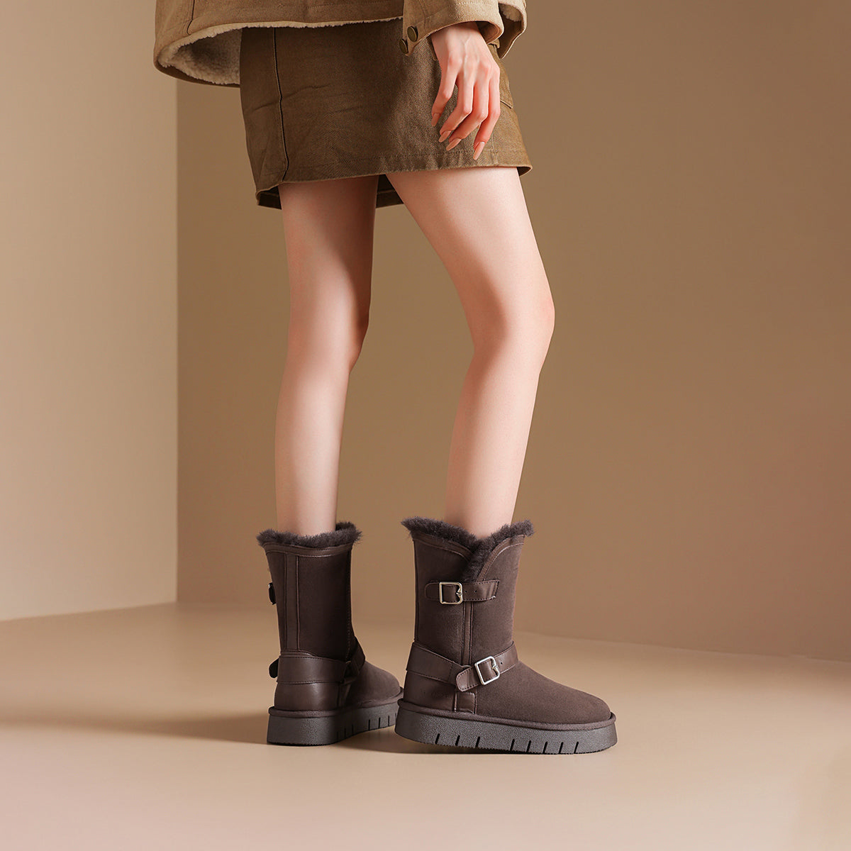 Rosa Bianca qishki qisqa ayollar etiklari