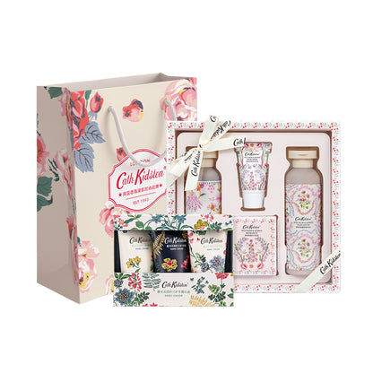 Cath kidston new wild rose gift set hydrating, cleansing & moisturising подарок подруге на день рождения