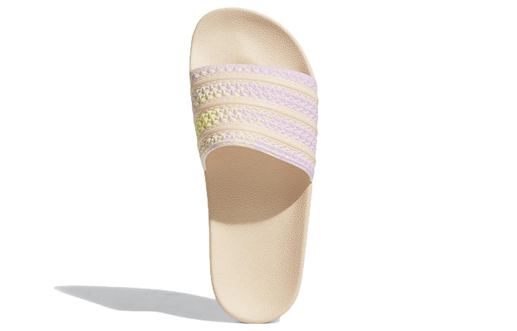 Adidas originals adilette slides casual спортивные тапочки женские розовые фиолетовые