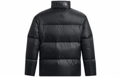 Under armour coldgear infrared solid colour stand collar training sports down jacket men's black