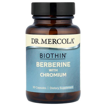 БАД Dr. Mercola, Biothin, берберин с хромом, 30 капсул