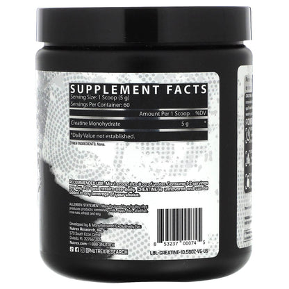 Спортивное питание Nutrex Research, моногидрат креатина, без вкусовых добавок, 300 г - Boxette Shop