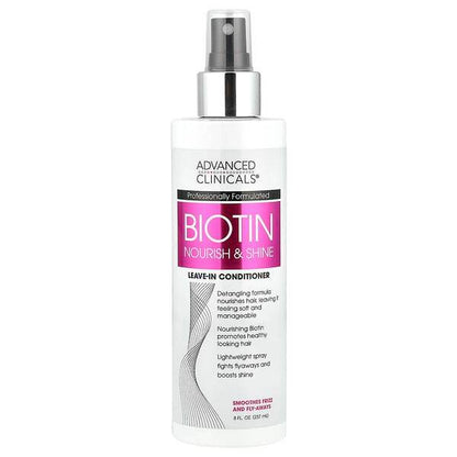 Кондиционер Advanced Clinicals Biotin, 237 мл - Boxette Shop