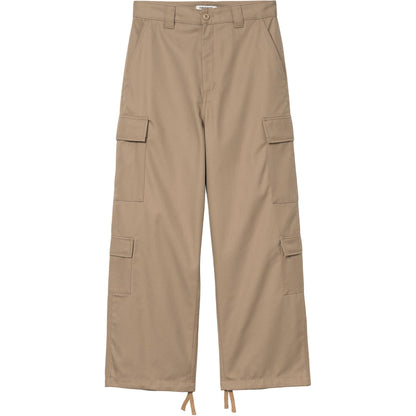 Carhartt wip w' Kingsley shim, erkin tekis kvadrat yorliqli fermuarli ish shimlari ayollar uchun xaki