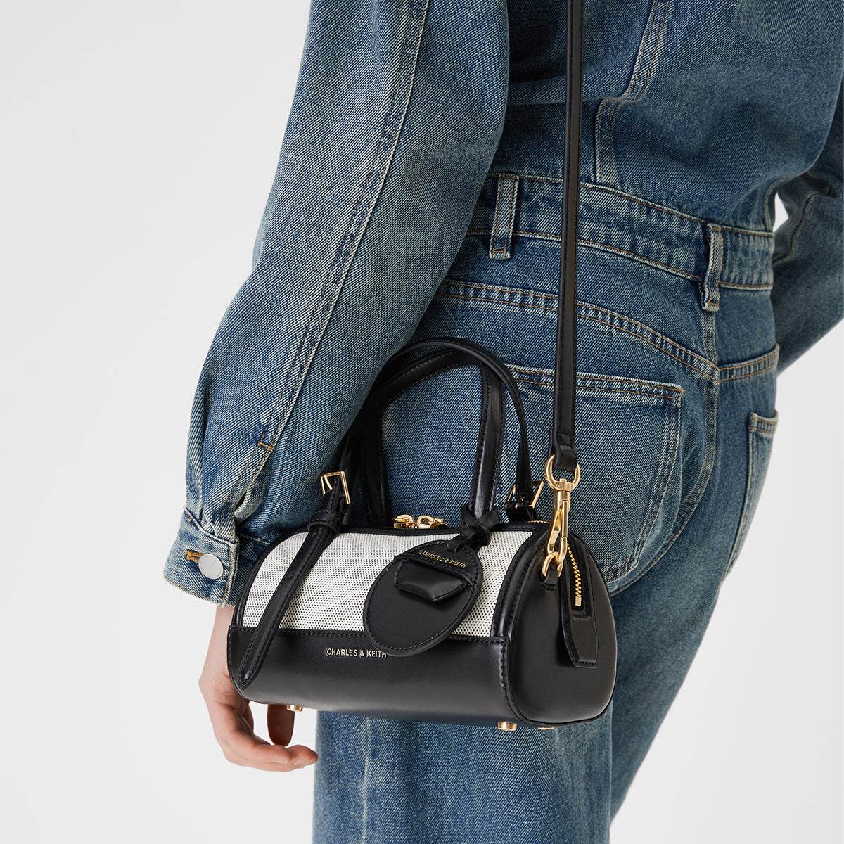 Сумка женская Charles&Keith Colour Blocking Charm Boston - Boxette Shop