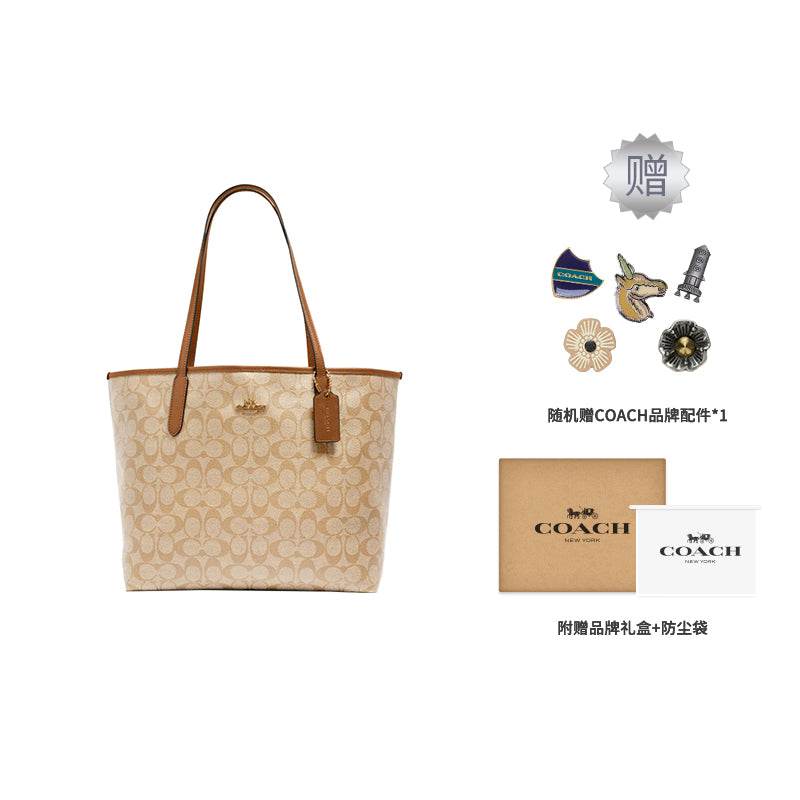 Сумка женская Coach City 33 Snap Button Old Flower - Boxette Shop