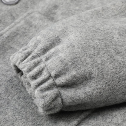 Baisheng tulki bitta ko'krakli katta yards erkaklar qishki semiz bo'sh yelkali kundalik ko'ylagi tvid palto erkaklar modellari