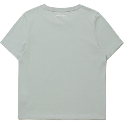 Le coq le coq sportif bosma naqshli dumaloq bo'yinli kalta yengi ayollar futbolkasi