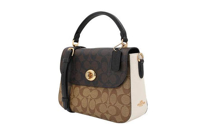 Сумка женская Coach Marlie 24 Patchwork Knob Flap Old - Boxette Shop