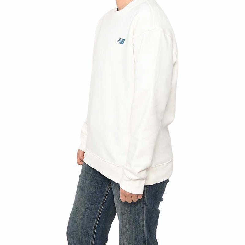 New Balance Letter Print Ekipaj bo'yinli erkaklar kozok fil suyagi