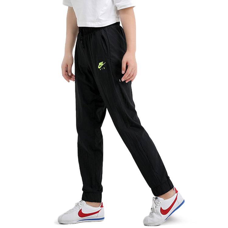 Женские черные брюки nike air athleisure woven trousers - Boxette Shop