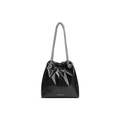 Сумка женская Charles&Keith Ck Drawstring Chain Mother Pu Bucket - Boxette Shop