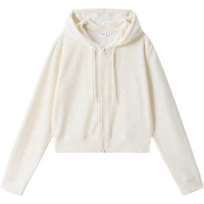Женская простая толстовка с капюшоном и вышитым логотипом gap - Boxette Shop