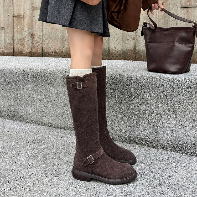 Balletcat коровьей кожи классический теплый мягкой mirador сладкий чили всадник сапоги охлаждение вниз английский винтаж высокие сапоги 3,5 см женские