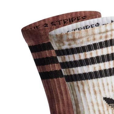 Носки adidas originals stripe print tie-dye sports mid calf socks unisex 2 pairs