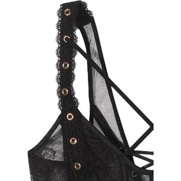 Victoria's secret victoria's secret solid colour comfort mesh patchwork shapewear women's black - Boxette Shop