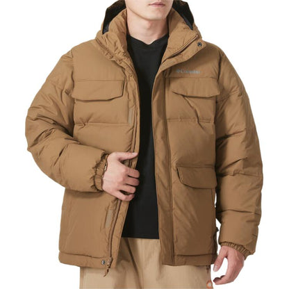 Columbia columbia landroameromni-heat открытый теплый ветрозащитный капюшон рабочая одежда хлопок куртка мужская коричневый