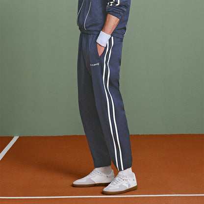 Le coq sportif tennis seriyasidagi erkaklar uchun to'qilgan to'rli trikotaj sport shimlari