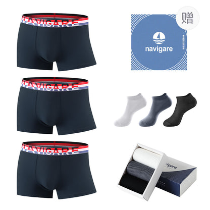 Navigare Cotton Silk 10A erkaklar bokschisi brifinglari