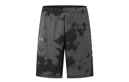 Under armour under armour логотип бренда напечатаны средней талии дышащий бег фитнес тренировки короткие баскетбольные штаны спортивные шорты унисекс черный