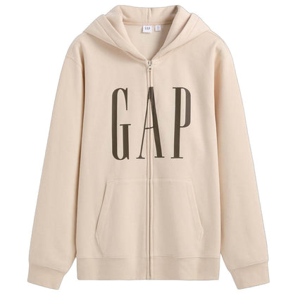 Gap осень печатные буквы логотип флис с капюшоном повседневная куртка толстовка мужские и женские модели - Boxette Shop