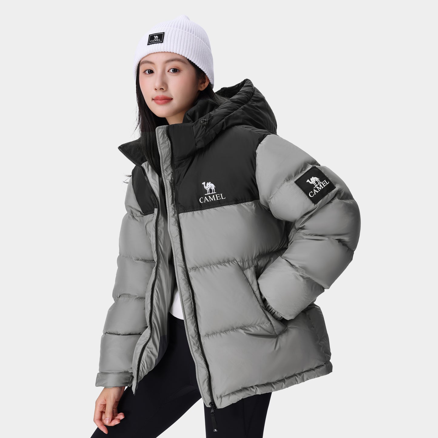 Пуховик женский Camel Warm Down