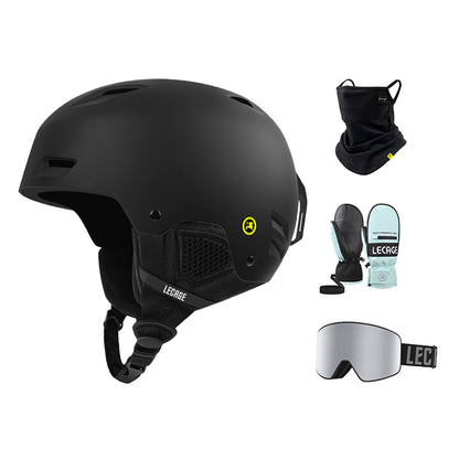 Шлем горнолыжный комплект Lecage
