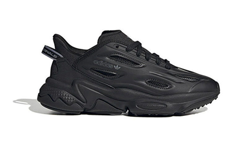 Adidas originals ozweego series j противоскользящая дышащая поддержка детская повседневная обувь черный подростки