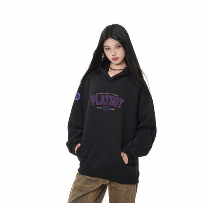 Playboy bosilgan harflar moda bo'sh hoodie erkaklar va ayollar modellari