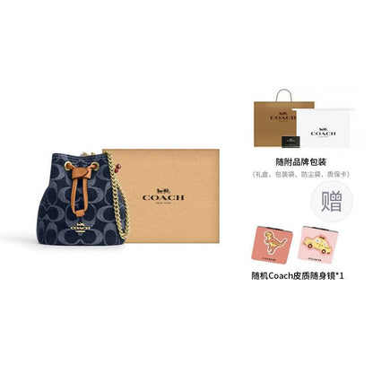 Сумка женская Coach Drawstring 12 Brand Logo Closure - Boxette Shop