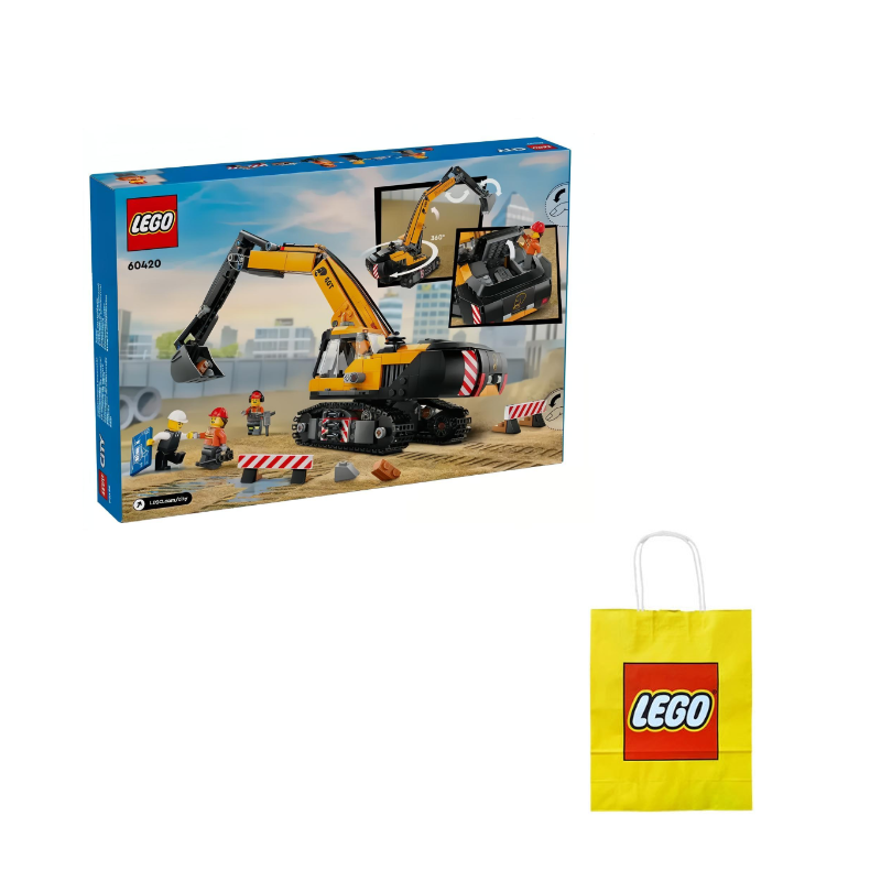 LEGO konstruktori "Sariq ekskavator" (60420)