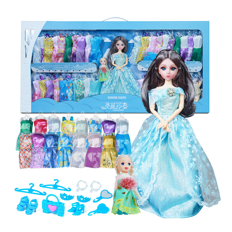 KEBY malika liboslari uchun katta qo'g'irchoq to'plami