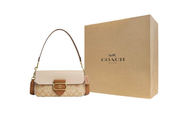 Сумка женская Coach Morgan 27 Colour Block Logo Coated - Boxette Shop